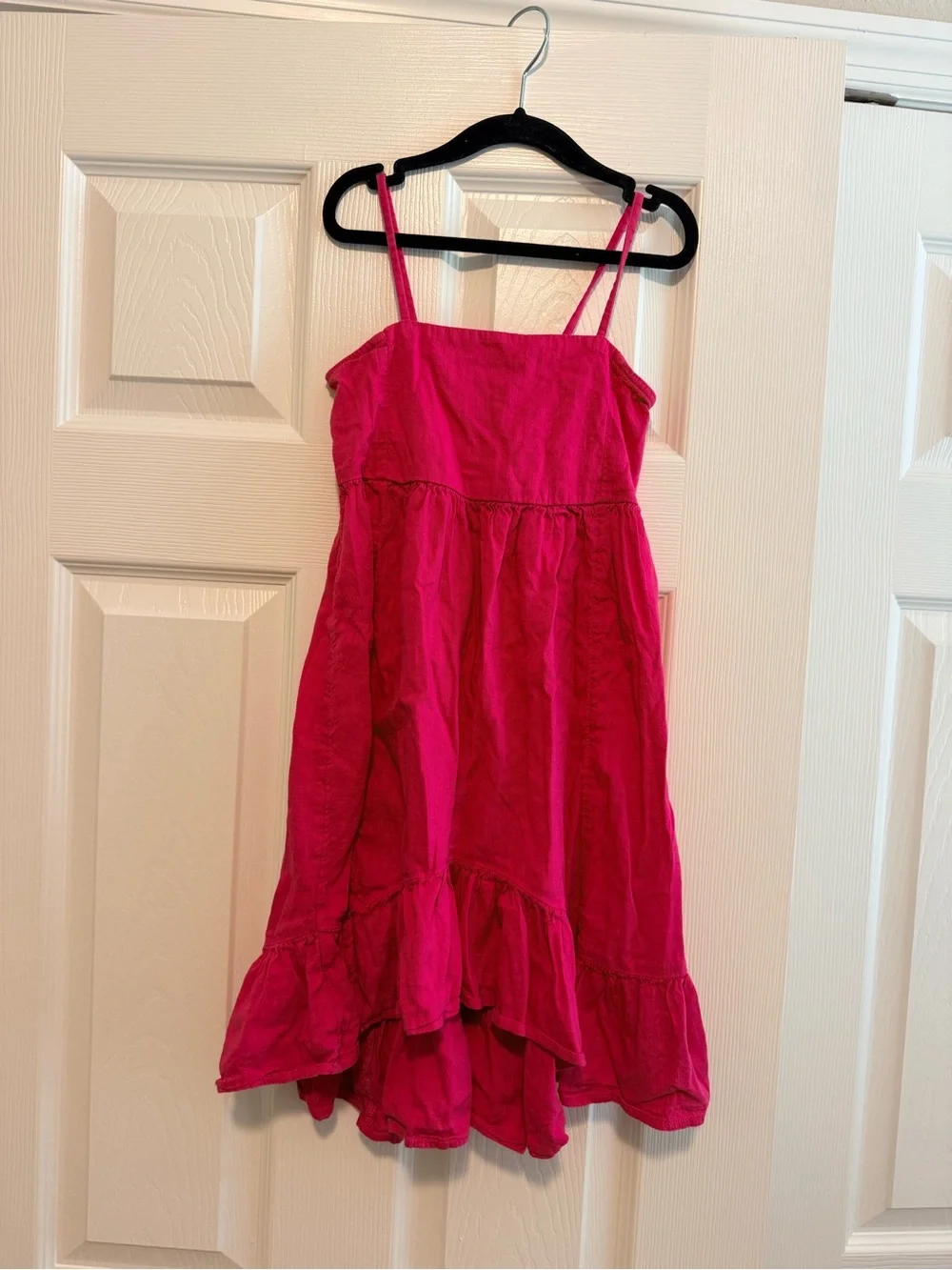 GAP Girls Bright Hot Pink Tiered Sundress